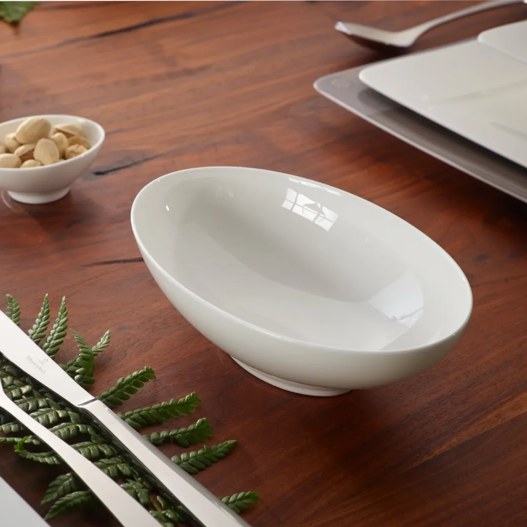 Villeroy & Boch Modern Grace Dessertbord 19x12cm - Wit