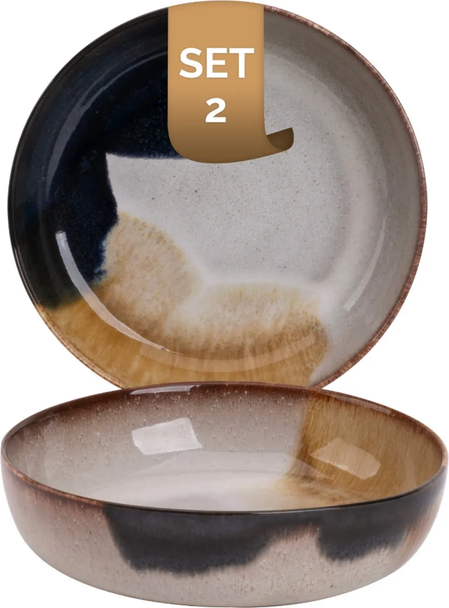 Palmer Aquarel Pastabord 2 Stuks ø 22cm