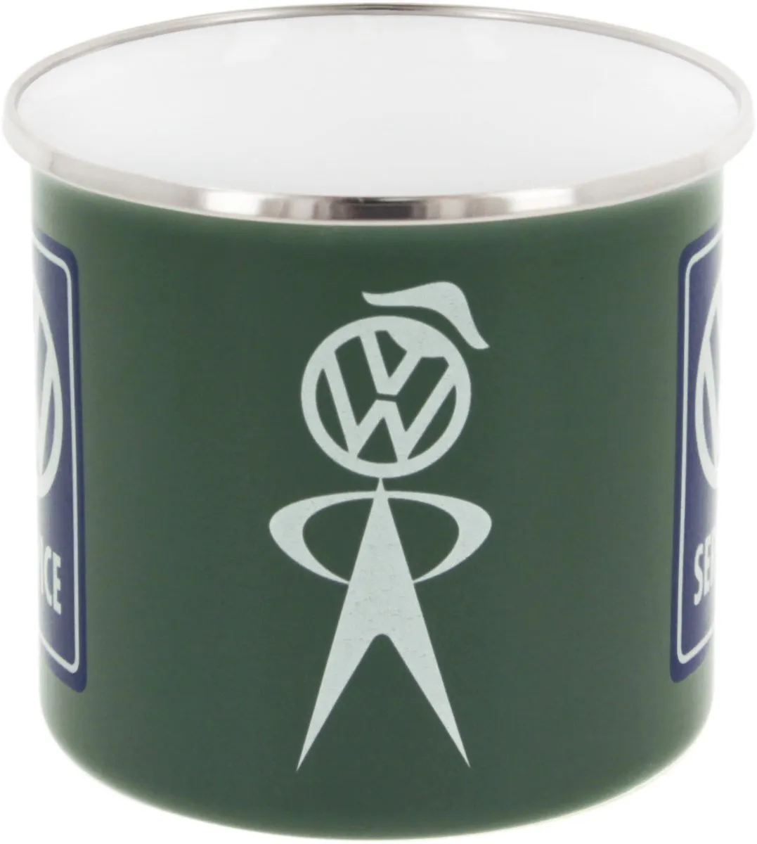 Volkswagen Service Emaille Drinkbeker 333ml - Grijs