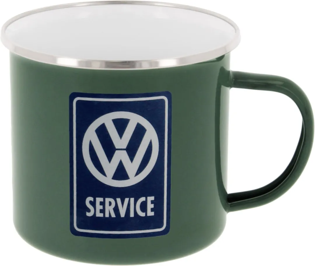 Volkswagen Service Emaille Drinkbeker 333ml