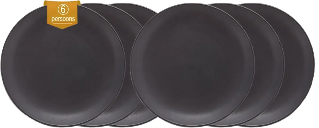 vtwonen Basic Dinerborden Set 6 Stuks