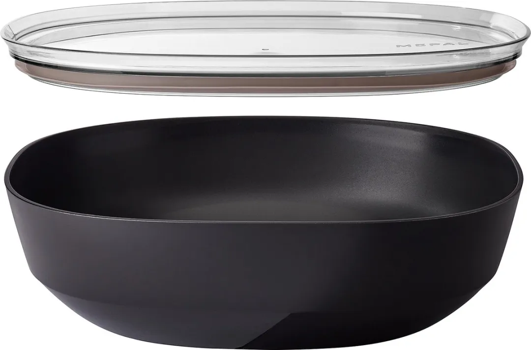 Mepal Silueta Serveerschaal met deksel 4000ml - Nordic black
