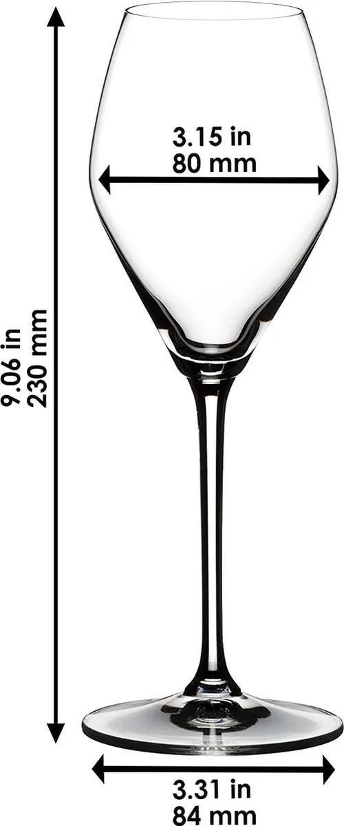 Riedel Champagneglazen Set - 4 Stuks - Kleurloos