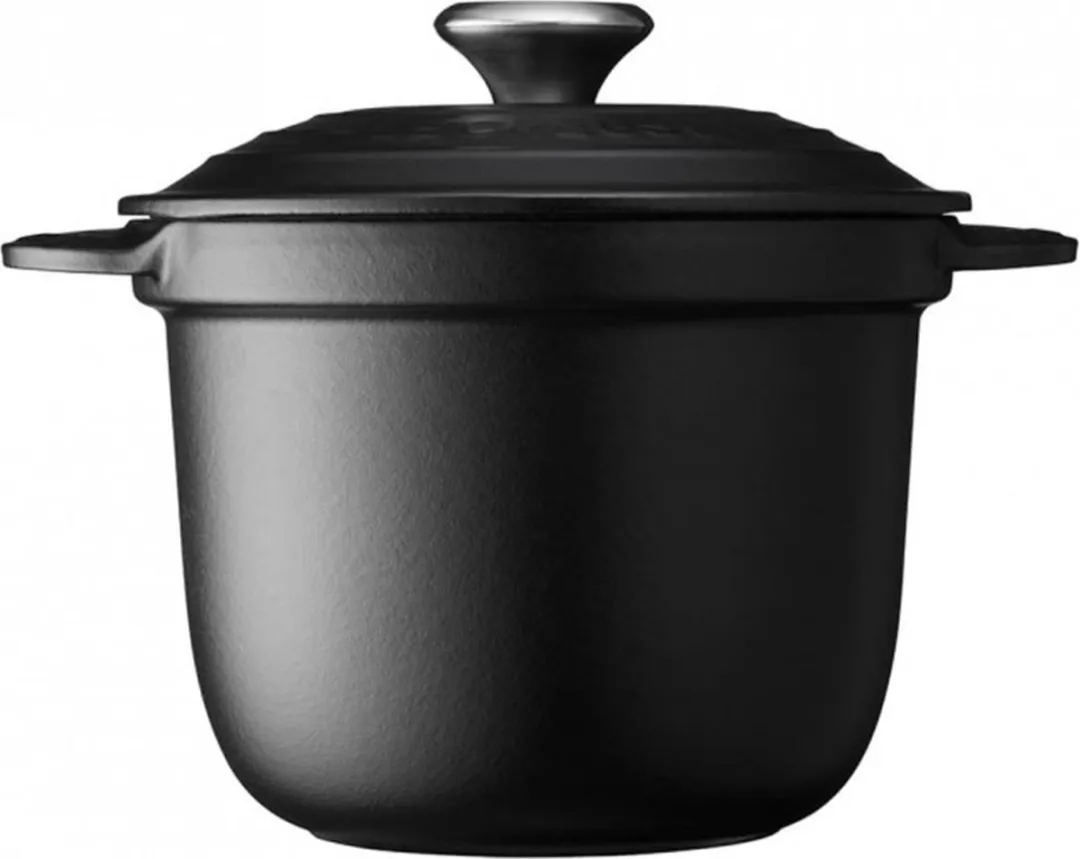Le Creuset Rijstkoker Every Tradition Mat Zwart 2L