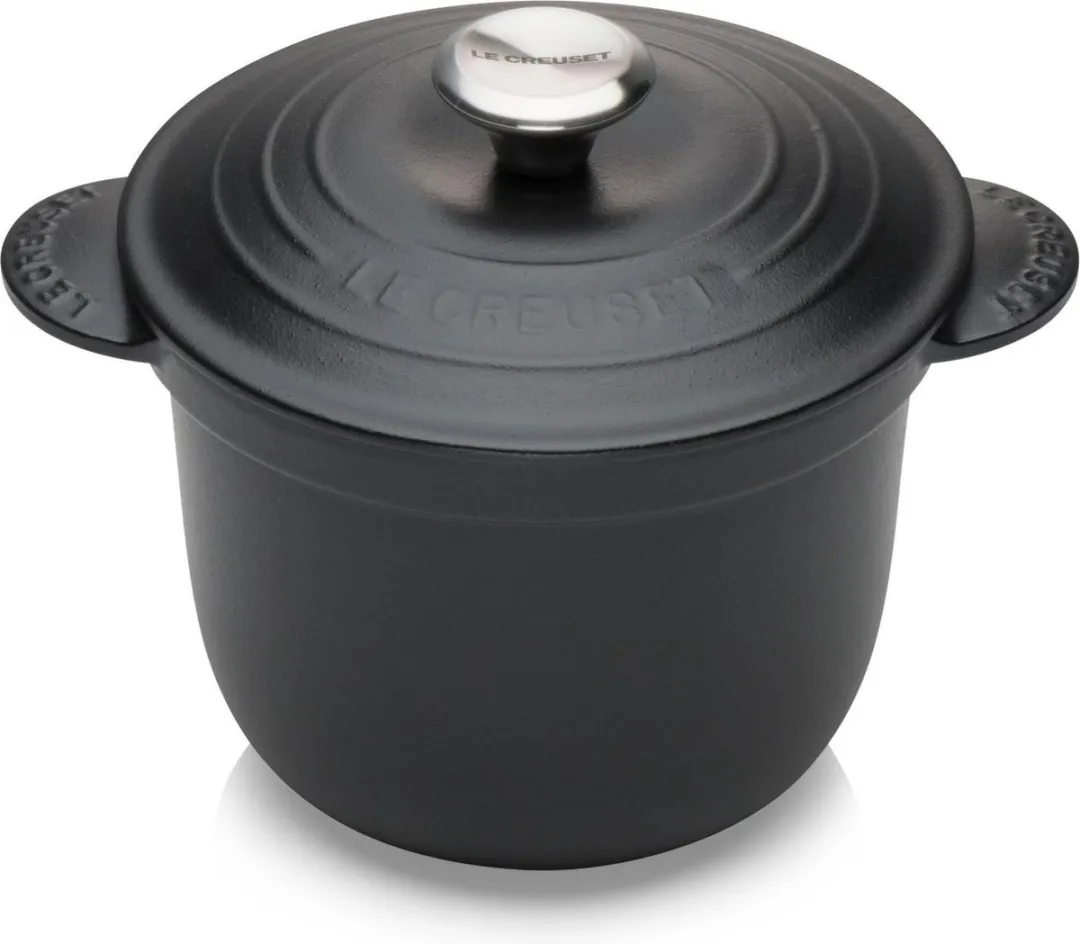 Le Creuset Rijstkoker Every Tradition Mat Zwart 2L
