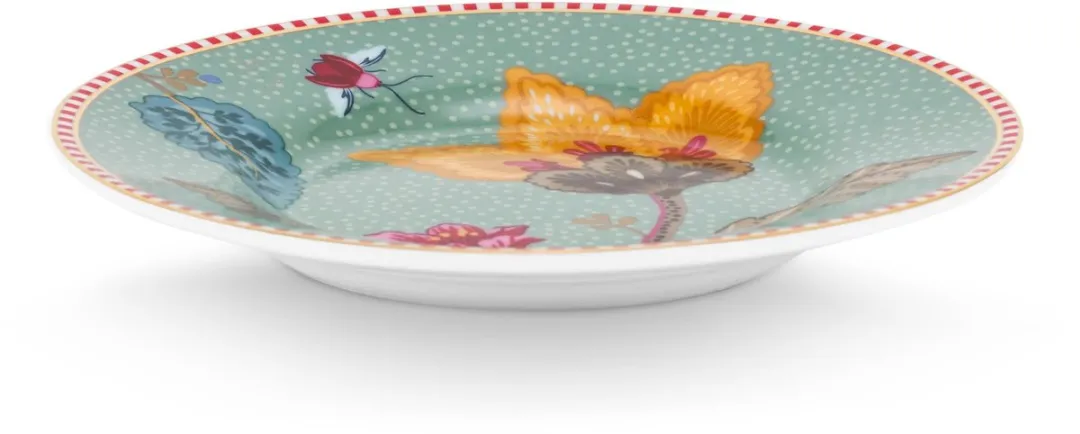 Pip Studio Blooming Tales Petit Four Bord 12cm - Blauw