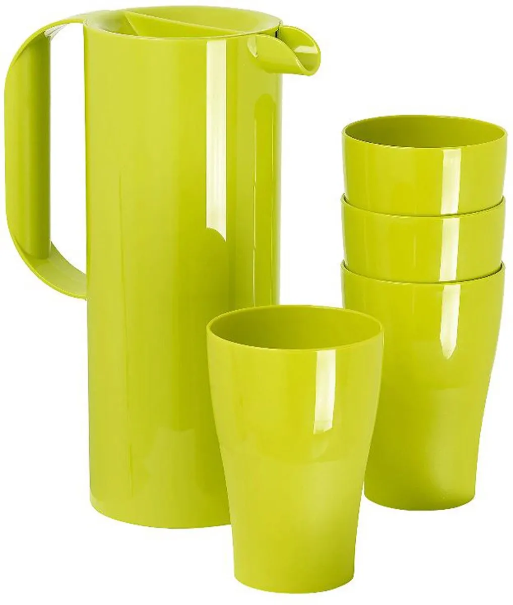 Koziol RIO Sapkan & Bekers - 1,5L - 5-delig Groen