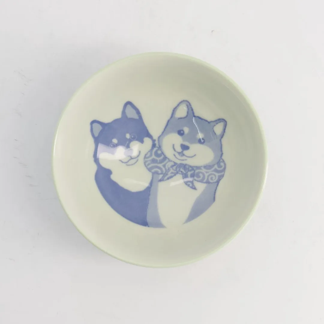 Tokyo Design Studio Kawaii Rijstkom Shiba Hond Groen 500ml