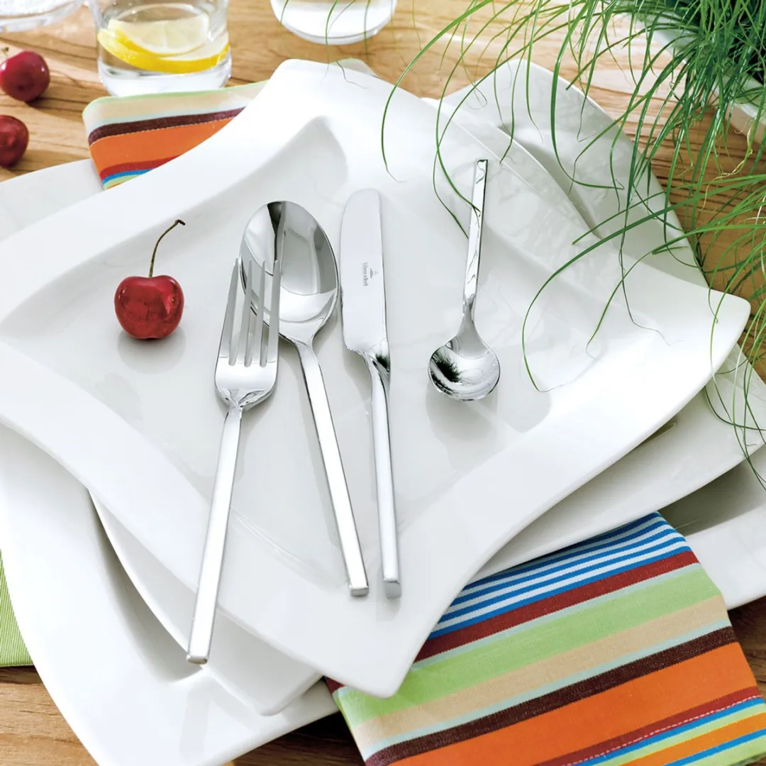 Villeroy & Boch New Wave Bestek 70-delig - 12 Personen - Zilver
