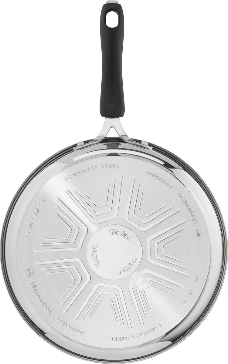 Tefal Cook & Cool Koekenpan 28cm - Zwart/RVS