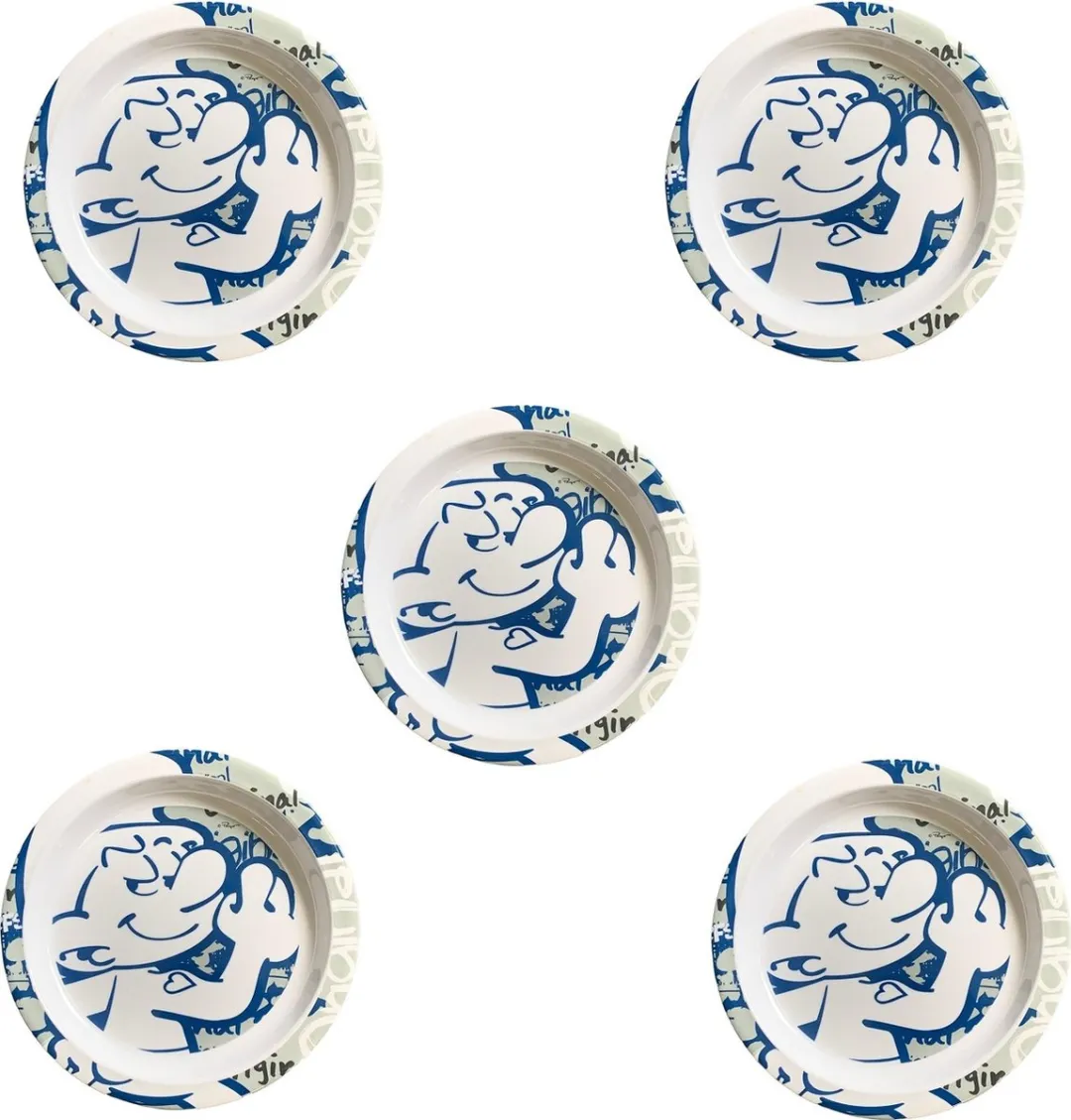 De Smurfen Potige Smurf Bord
