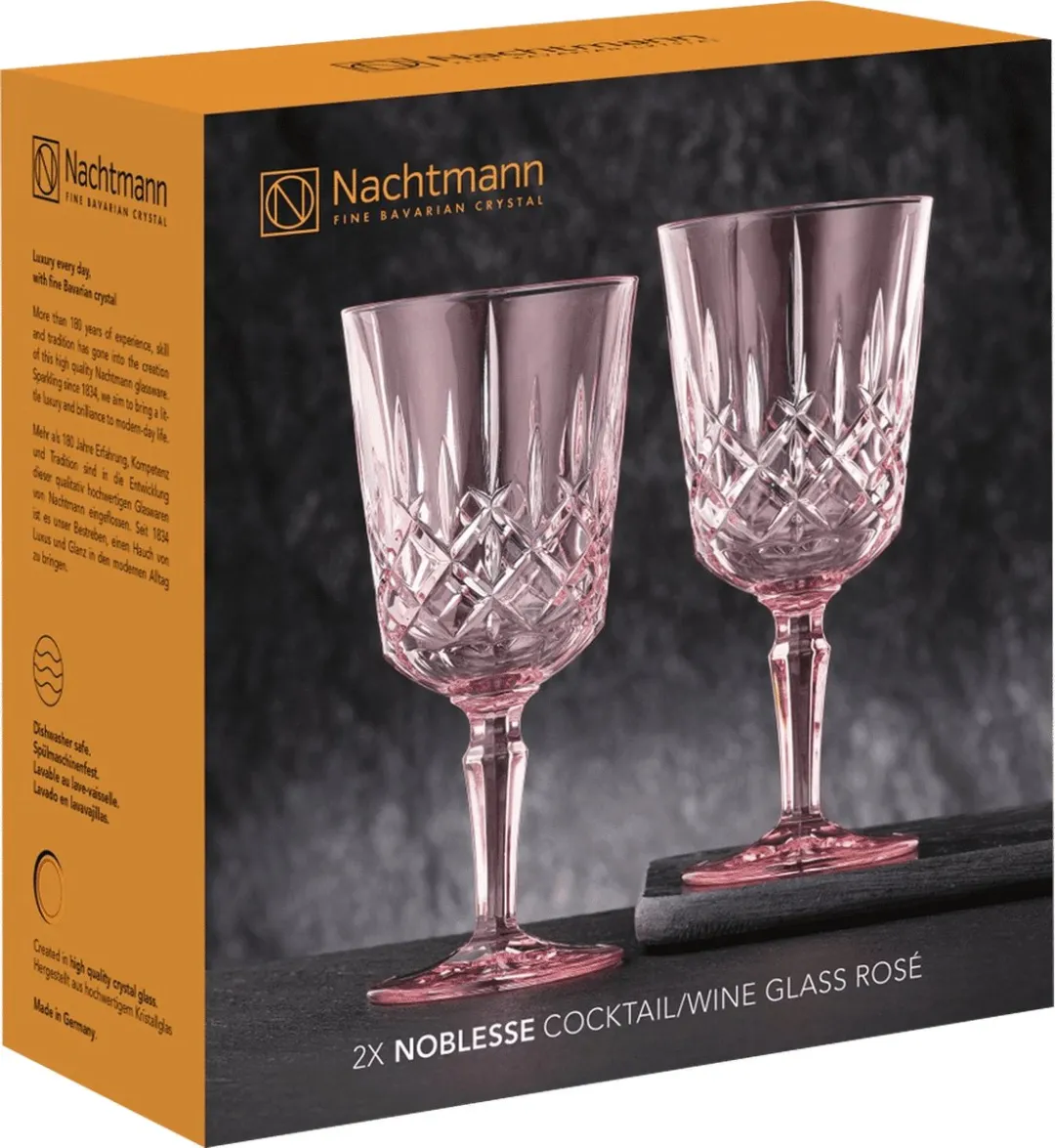 Nachtmann Noblesse Wijnglas 35,5 Cl Roze - 2 Stuks