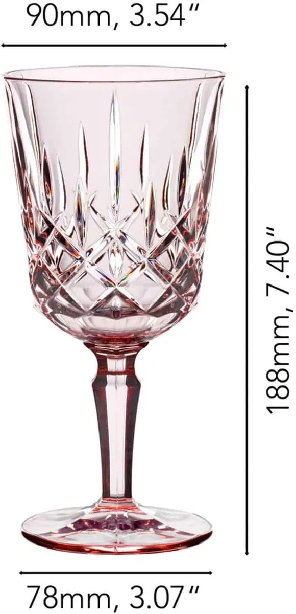 Nachtmann Noblesse Wijnglas 35,5 Cl Roze - 2 Stuks