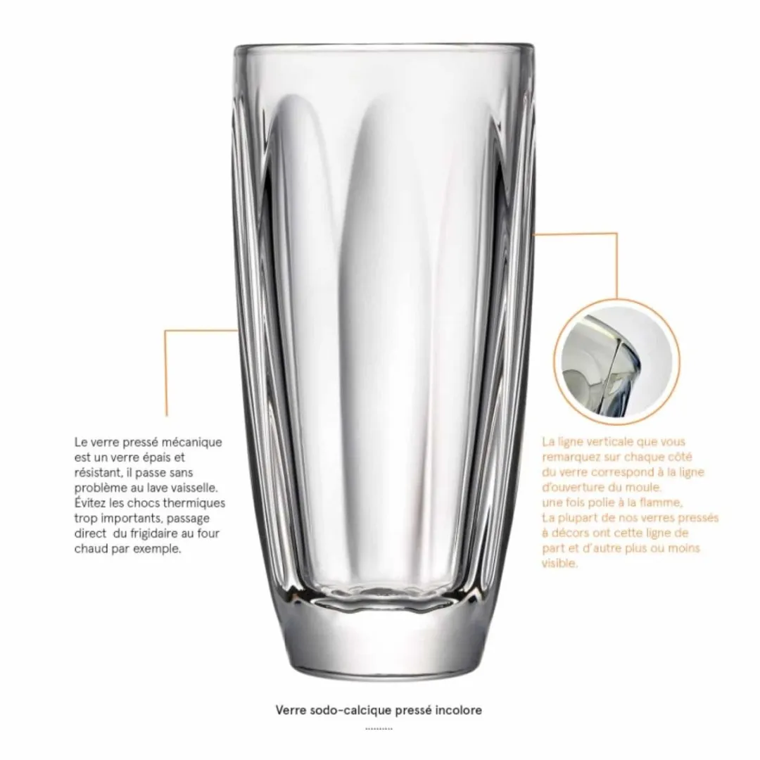 La Rochère Boudoir Longdrinkglas 35cl - 6 Stuks
