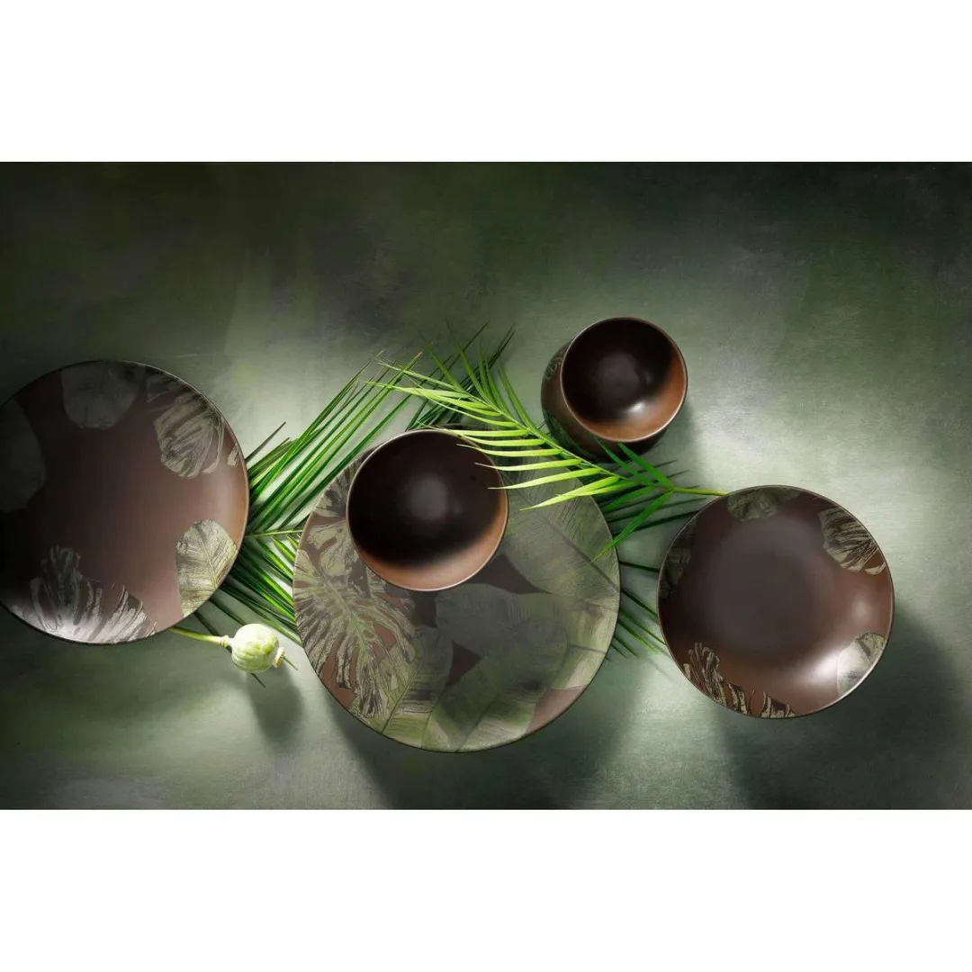 Palmer Jungle Aurora Bord 27cm Groen Stoneware