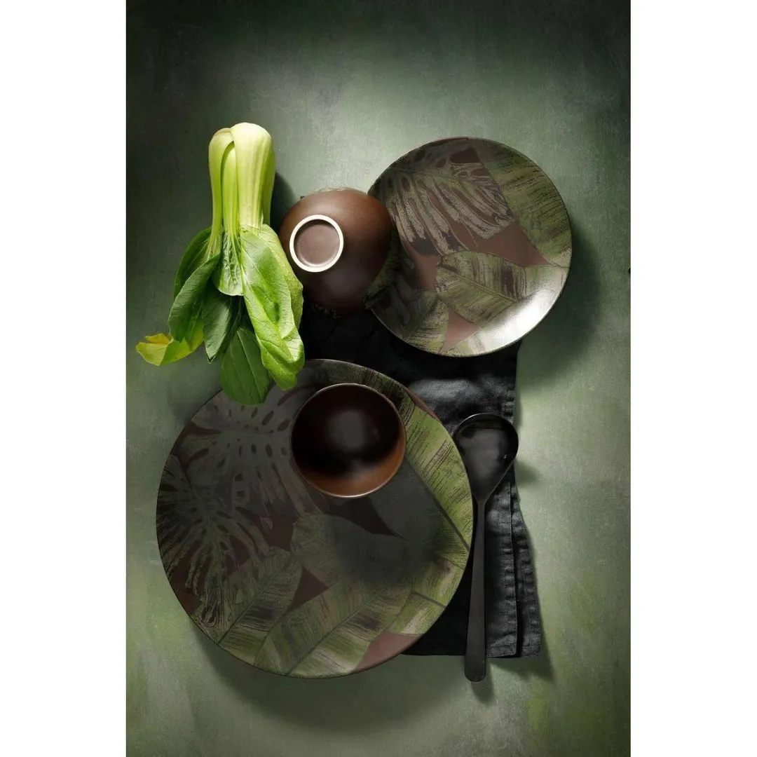 Palmer Jungle Aurora Bord 27cm Groen Stoneware