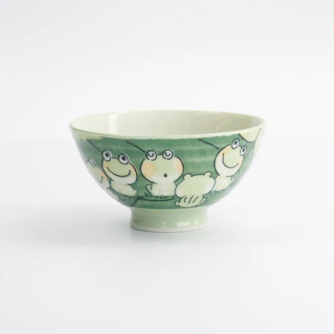 Tokyo Design Studio Kom met Kikker - 300ml - Groen/Wit