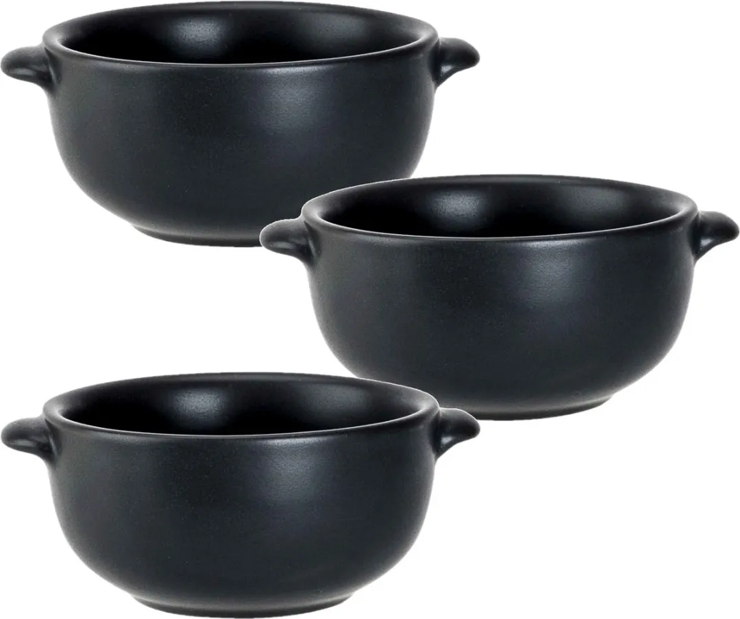 Cosy&Trendy Tapas/Amuse Soepkommetjes - 4 Stuks - Ø10cm - Zwart