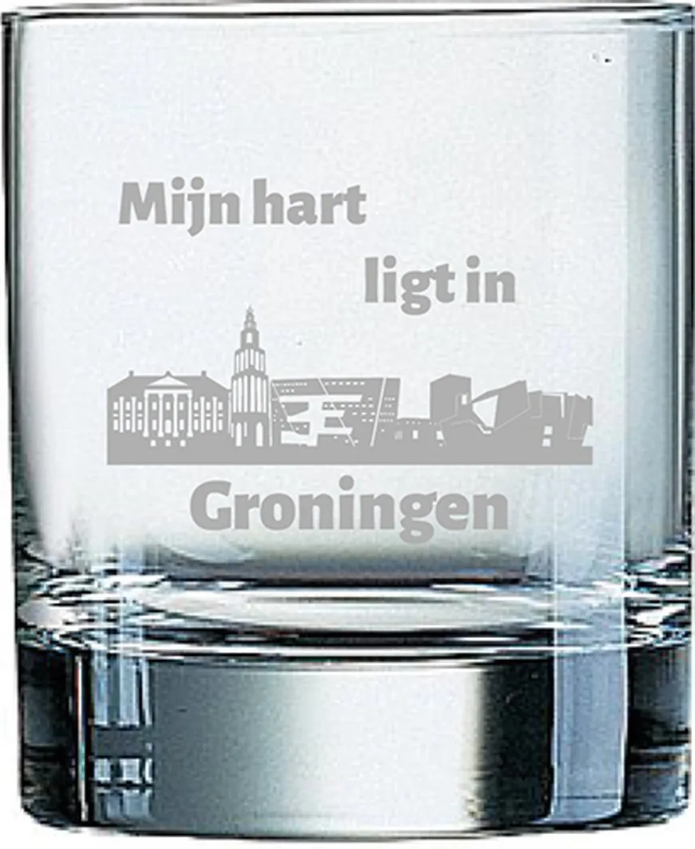 Arcoroc Gegraveerd Whiskeyglas Groningen 20cl