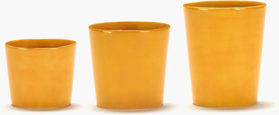 Serax Ottolenghi Feast Espressokoppen - Geel - 7cm Ø - 4 Stuks