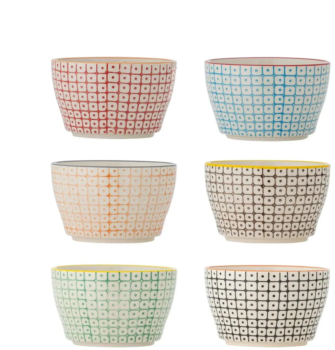 Bloomingville Carla Kommen Set - 6 Stuks - Ø6.5cm