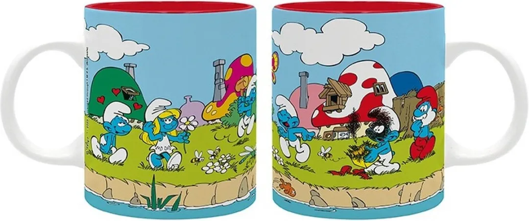 De Smurfen Smurfenmok 320ml - Wit Blauw - afbeelding 4 van 6
