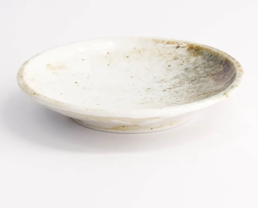 Tokyo Design Studio Yukishino Klein Bord 9.8x1.7cm - Wit/Bruin