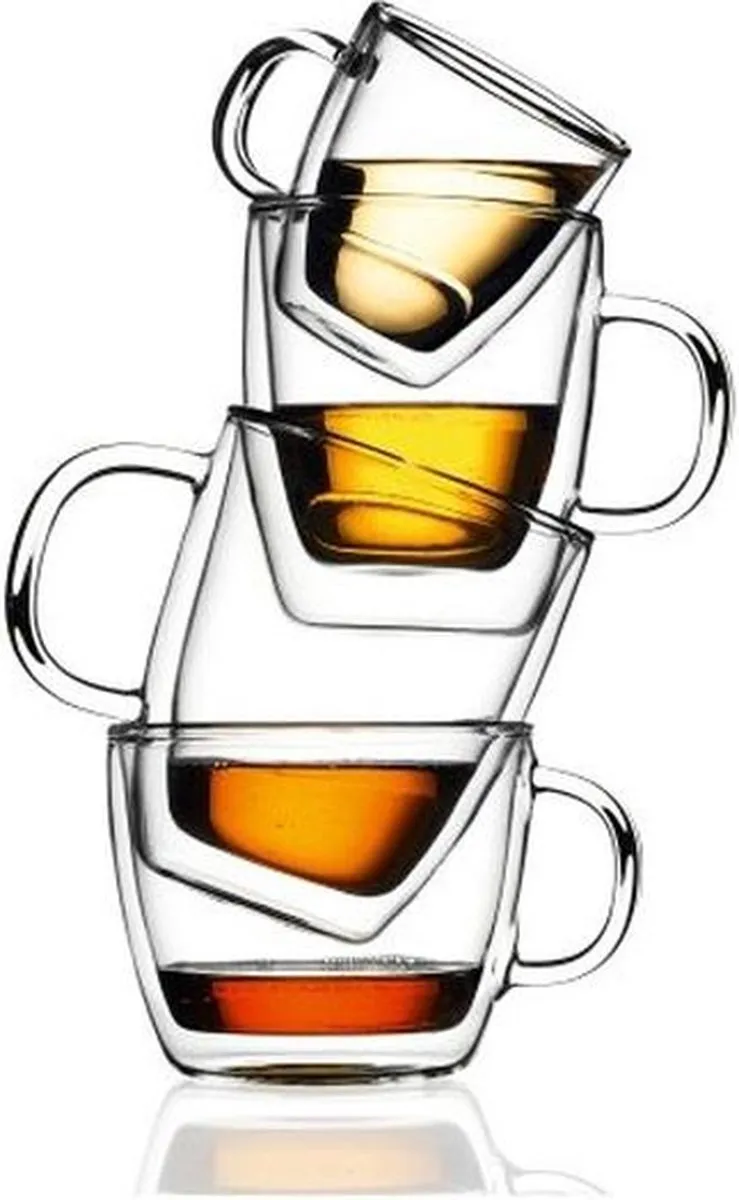 Bodum Dubbelwandige Glazen Met Oor Bistro 450 ml - 2 Stuks