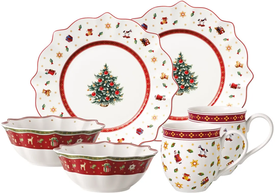 Villeroy & Boch Toy's Delight Ontbijtset voor 2 - 6 delig - Wit