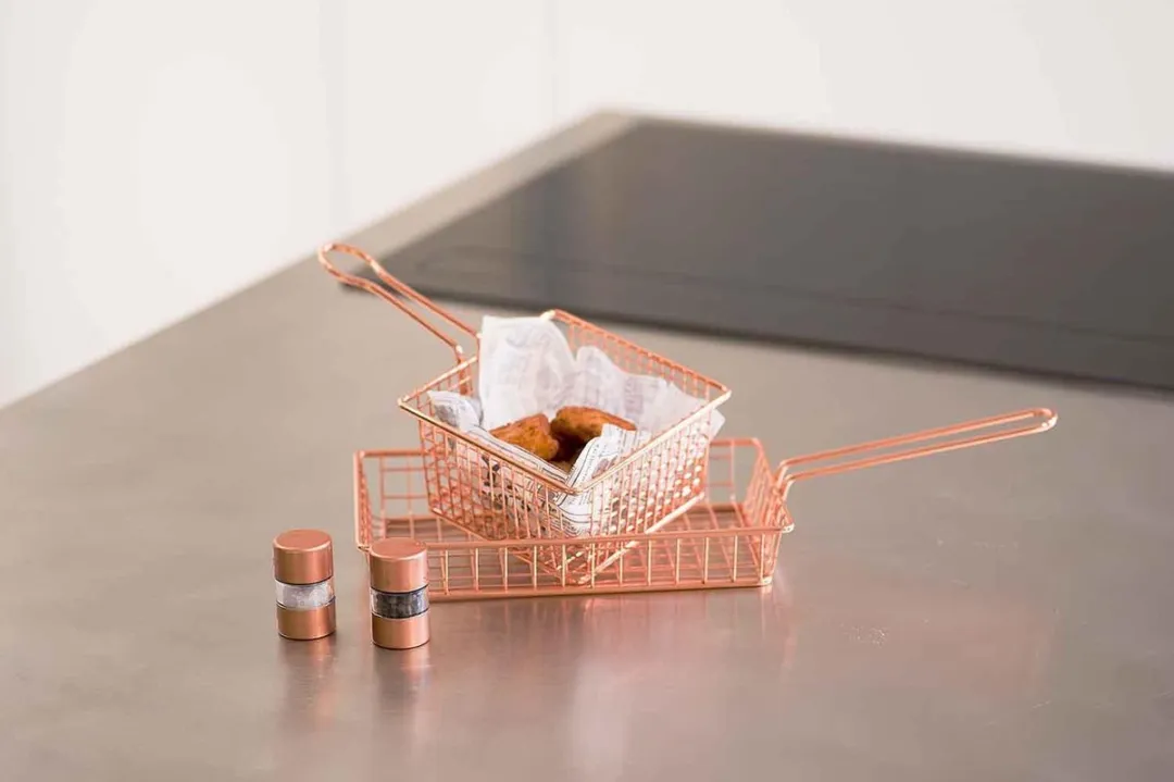 Cosy&Trendy Frietmandje Koper 24,5x15x4cm