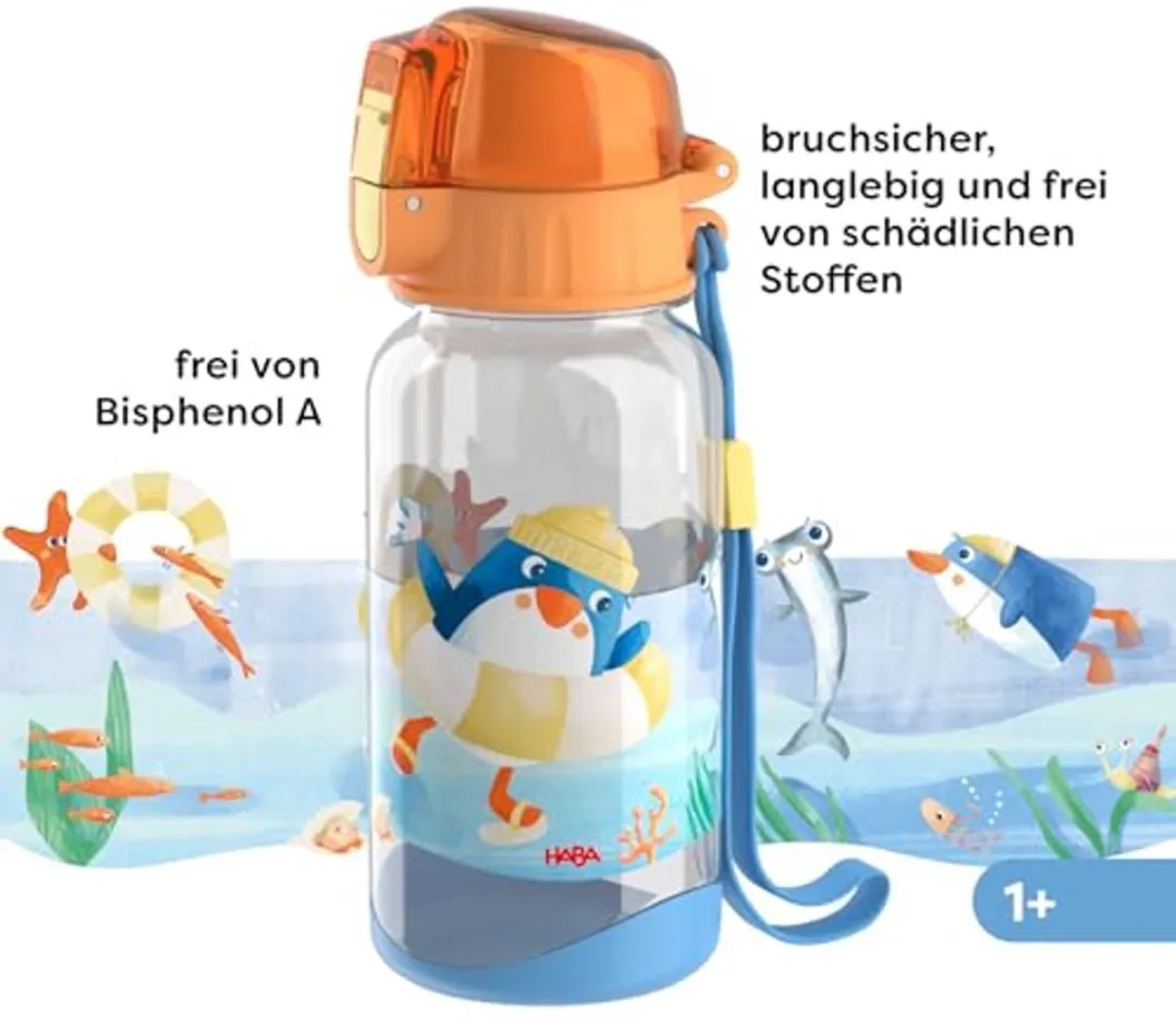 Haba Drinkfles Pinguin 400ml - Multicolor