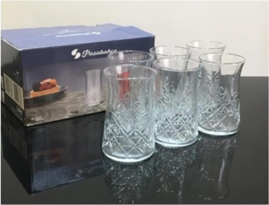 Pasabahce Timeless Turkse Theeglazen 160ml - 6 Stuks