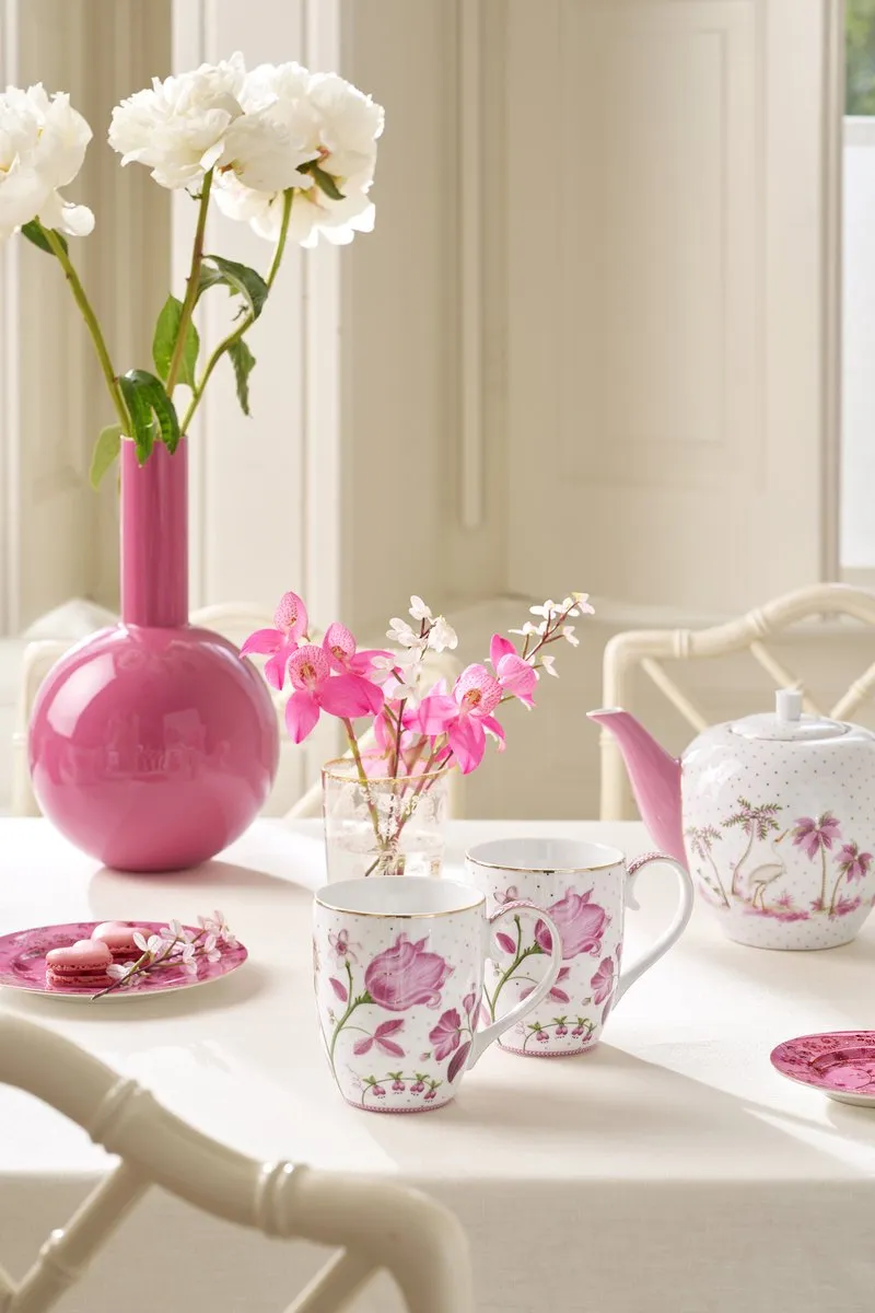 Pip Studio Jolie Pink Tulp Mokken 450ml - 2 Stuks