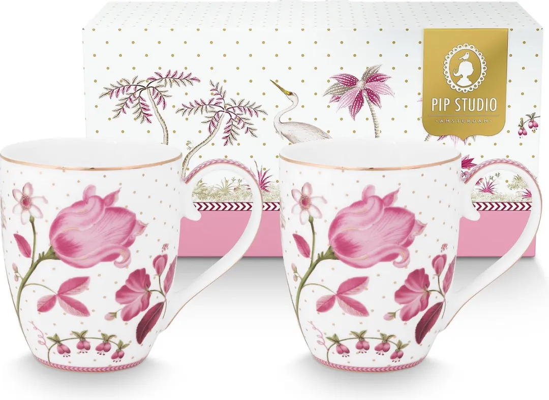 Pip Studio Jolie Pink Tulp Mokken 450ml