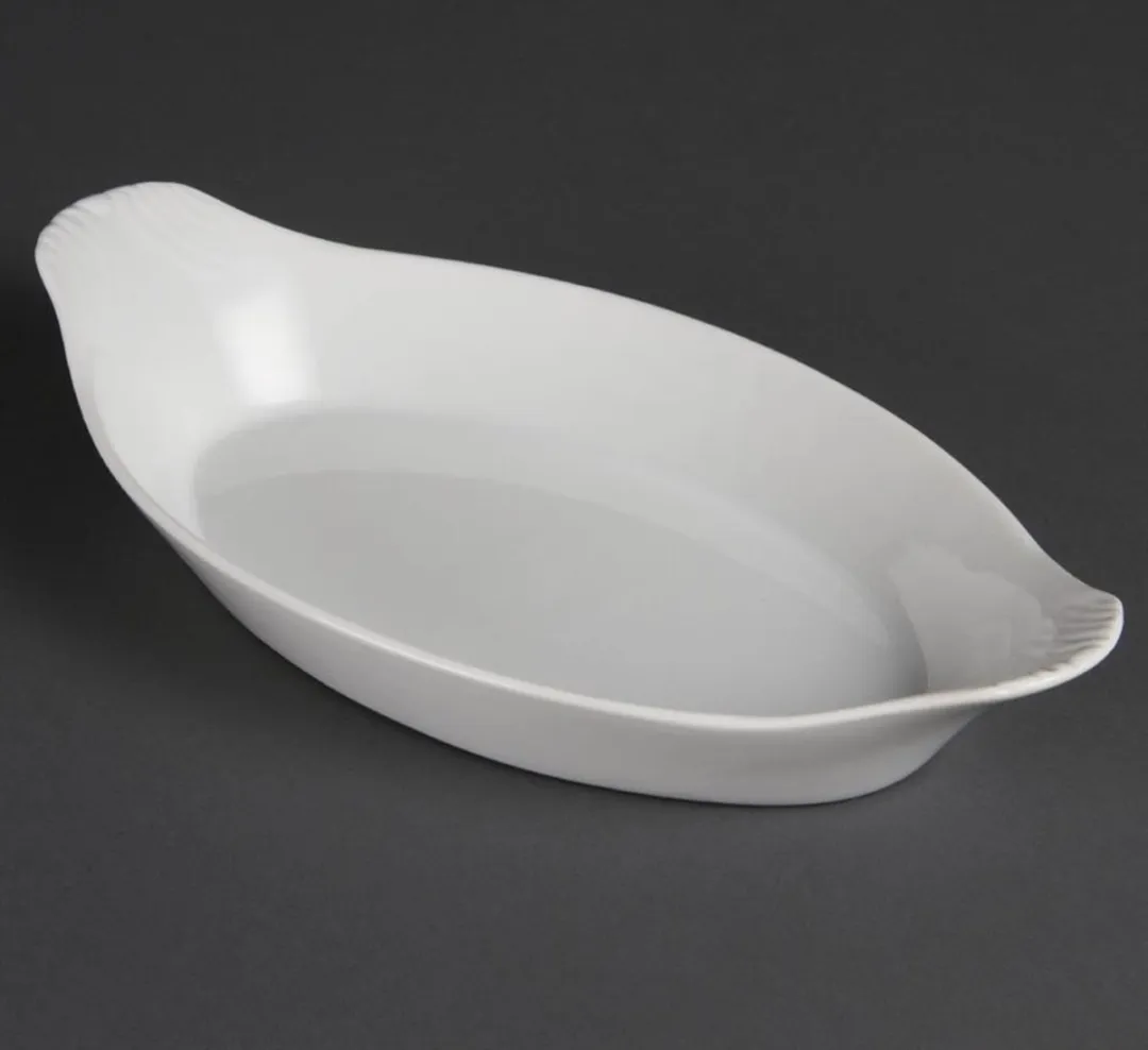 Olympia W411 Gratineerschaal - 6 Stuks - 29x16cm Wit