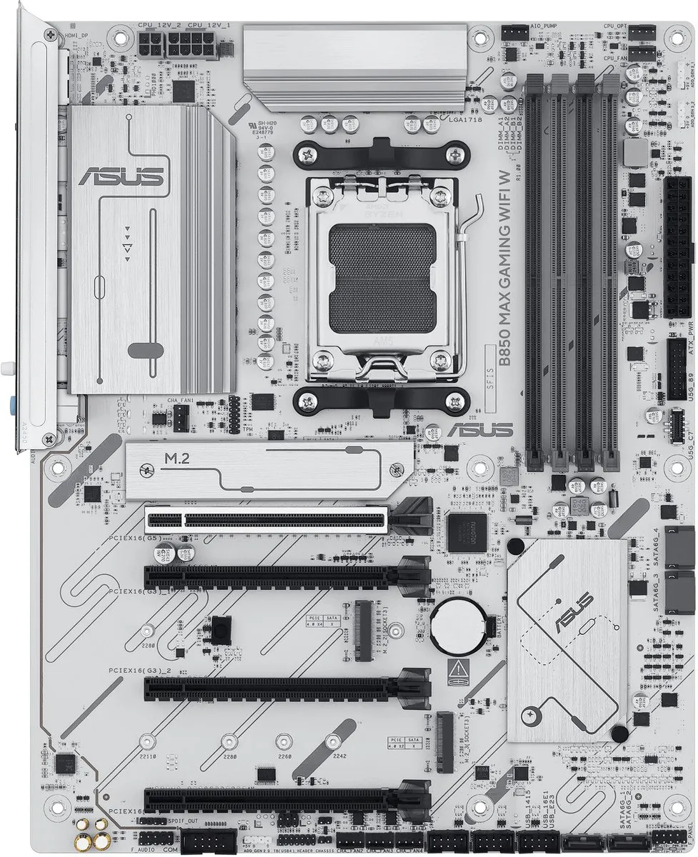 ASUS B850 MAX GAMING WIFI W Moederbord - AM5 - ATX