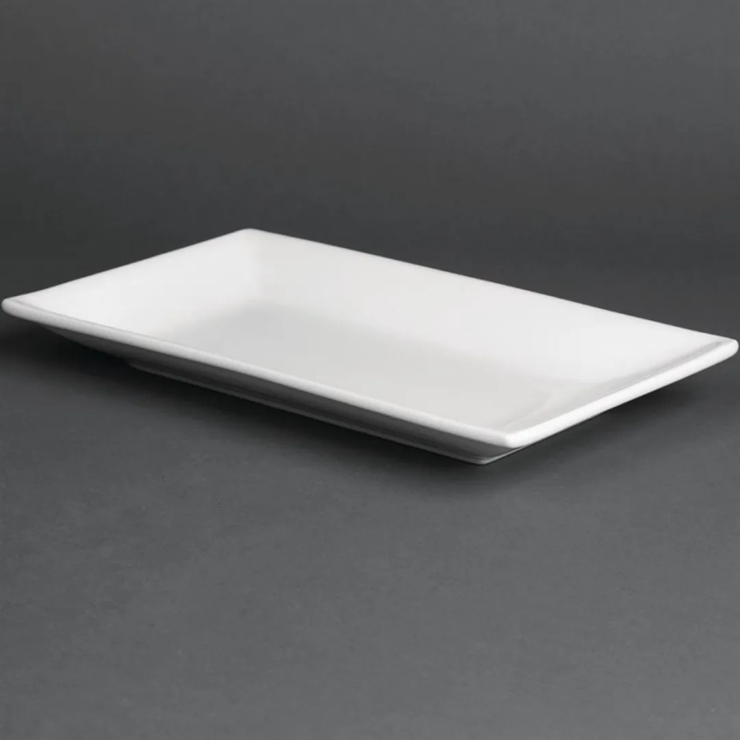 Olympia CC894 Whiteware Serveerschalen 25x15cm - 4 Stuks