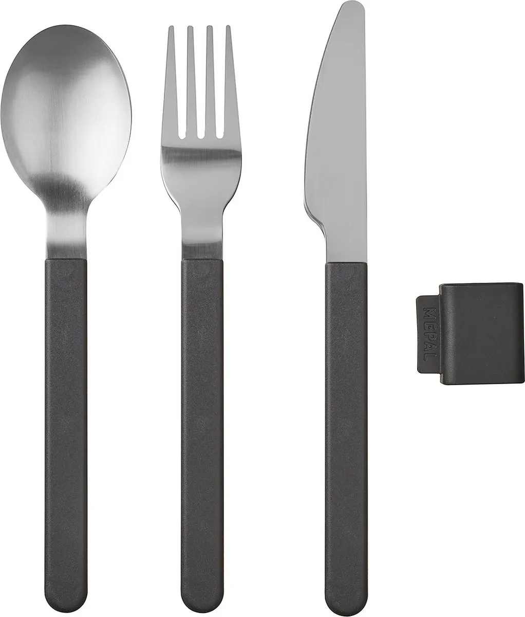 Mepal Silueta Reisbestekset 3-delig - Nordic Black