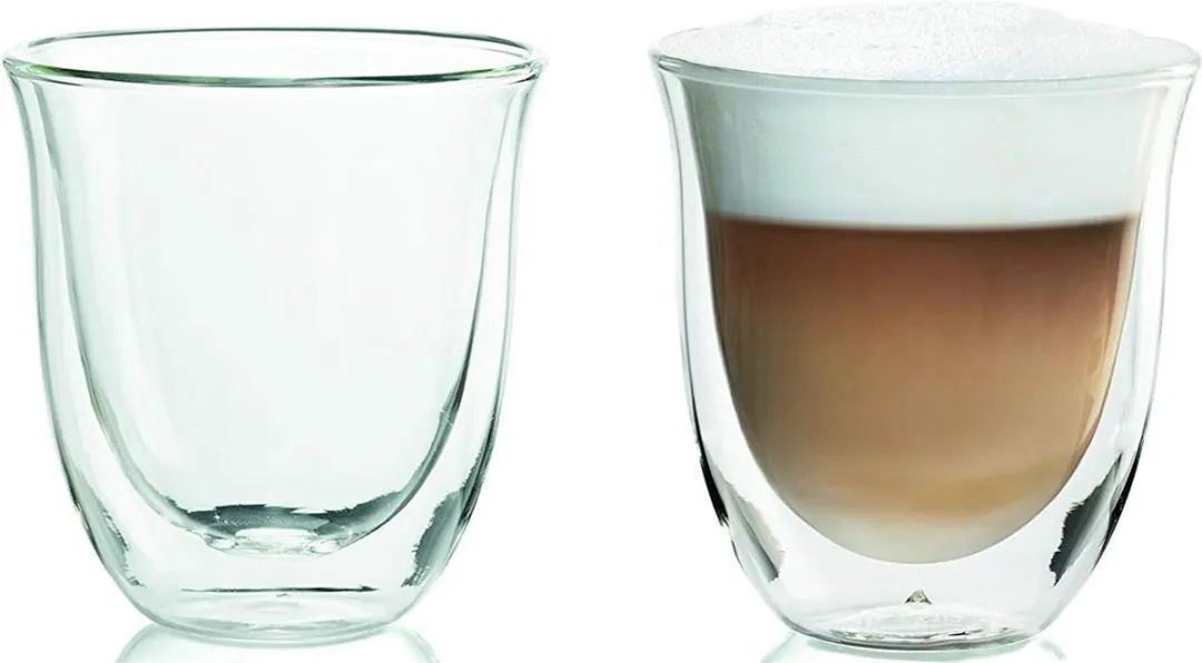 De'Longhi Cappuccino Kopjes Set 2 Stuks - 0.27L - Glas
