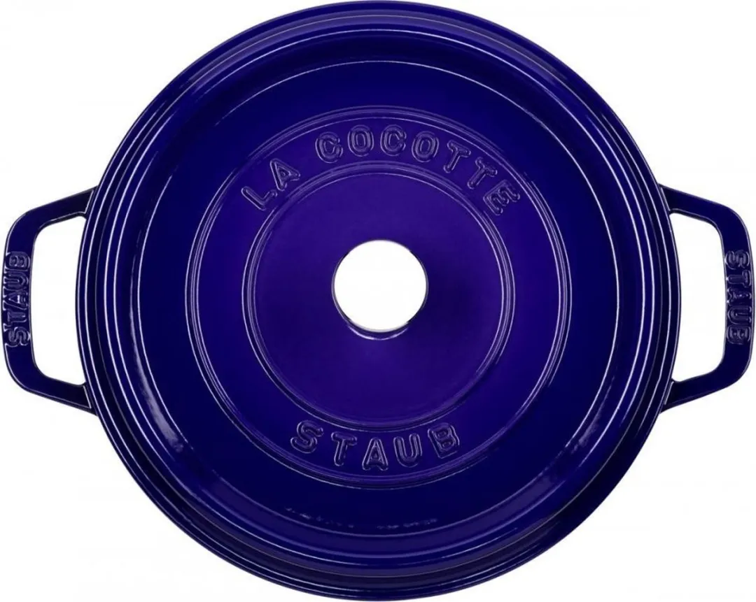 Staub cocotte - rond - 24 cm - donkerblauw