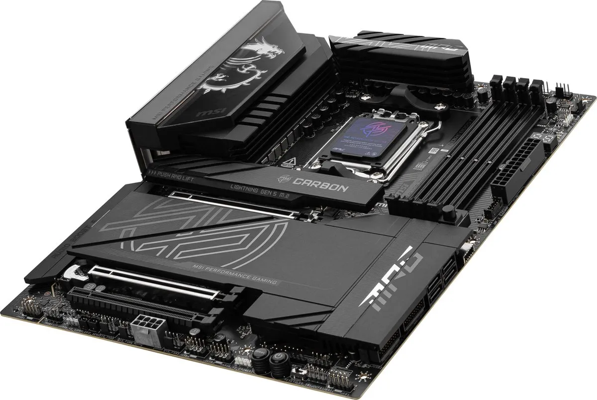 MSI MPG X870E CARBON WIFI Moederbord - ATX - AMD X870 - Socket AM5