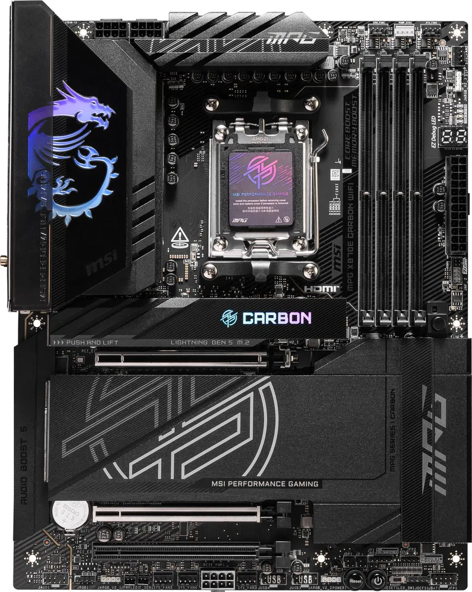 MSI MPG X870E CARBON WIFI Moederbord