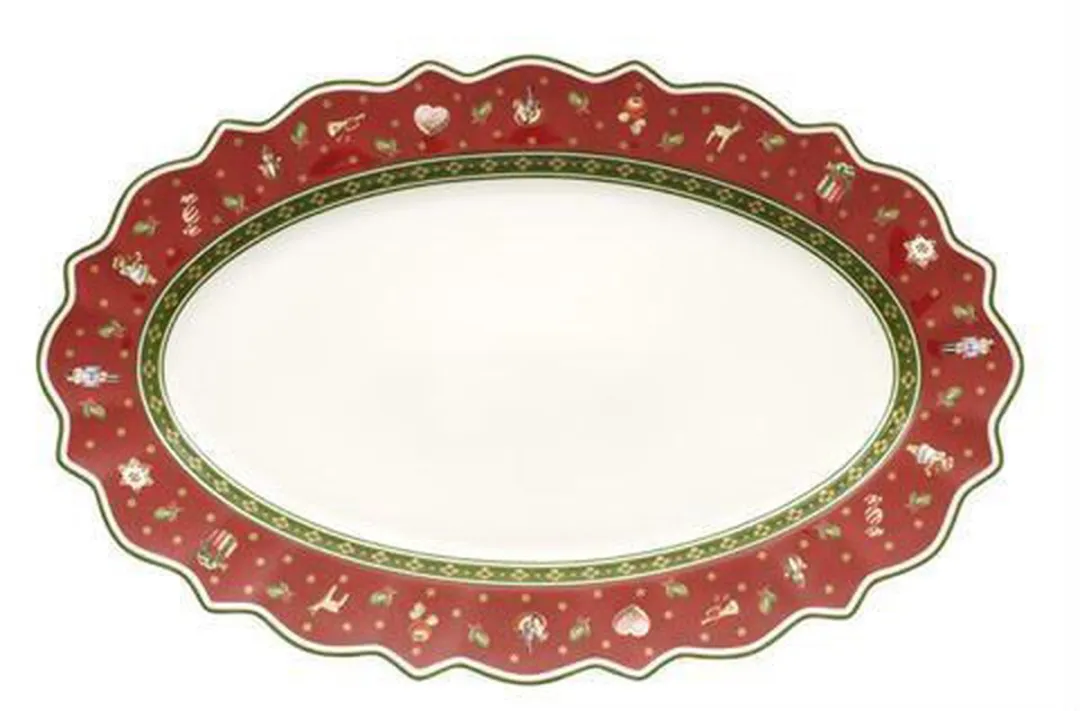 Villeroy & Boch Toy's Delight Serveerschaal Ovaal 50x31cm - Rood