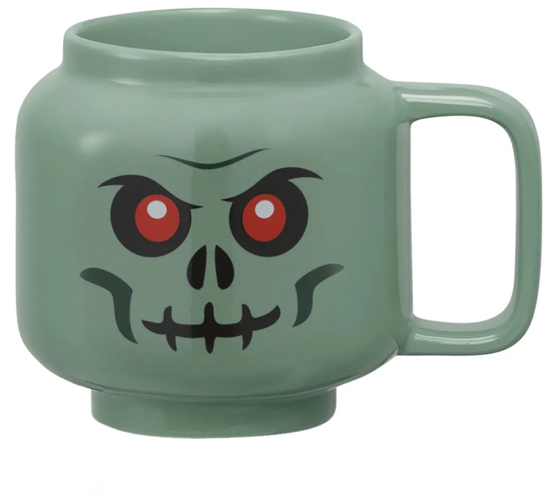LEGO Keramische Mok Hoofd Skelet - 530ml - Groen