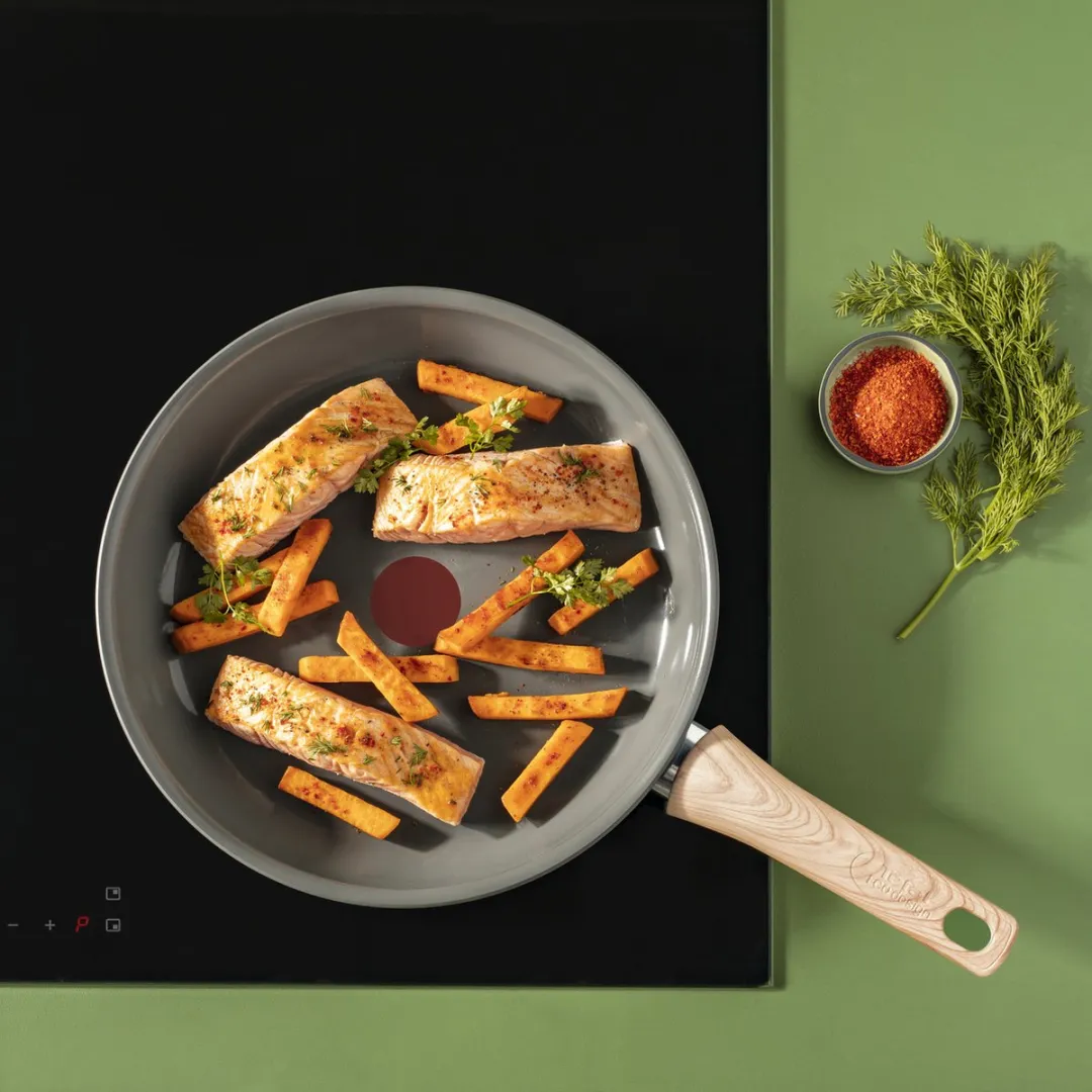 Tefal Renew Keramische Koekenpan 24cm - Grijs