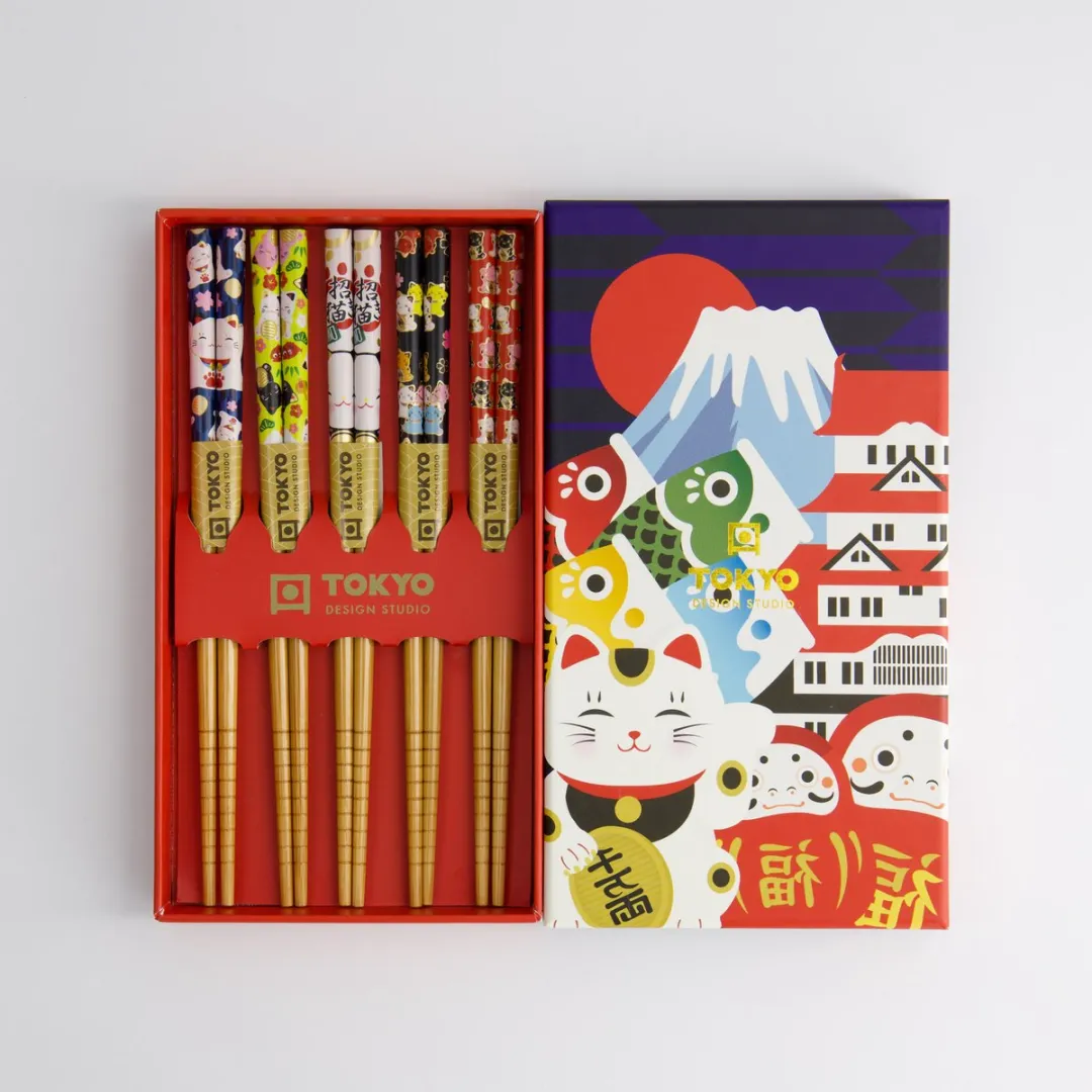 Tokyo Design Studio Kinder Eetstokjesset 5 Stuks