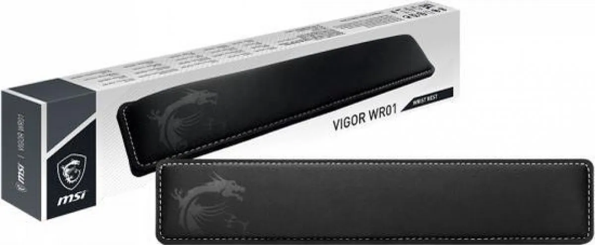 MSI Wrist Rest - Zwart - Traagschuim met verkoelende Gel