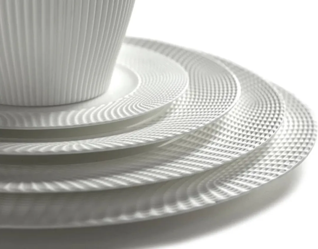 Serax Ann Van Hoey Nido Plat Bord 24cm - Bone China Wit