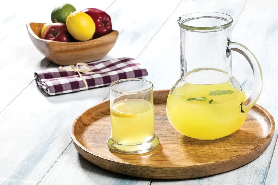 Pasabahçe Waterkaraf met Drinkglas 1L - Transparant