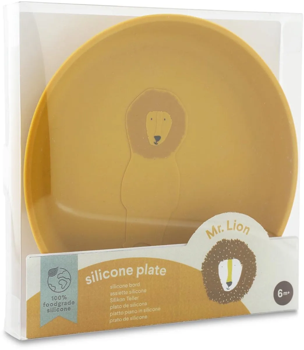 Trixie Kinderbord Mr. Lion Siliconen - 18cm - Geel